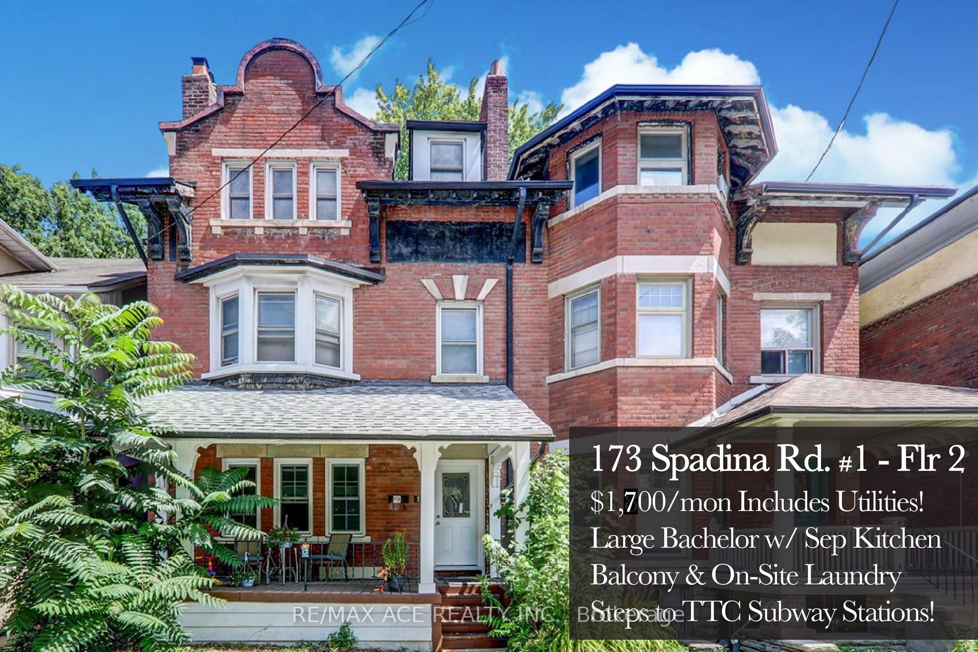173 Spadina Road 1 - Flr2, Toronto, On M5r 2t9
