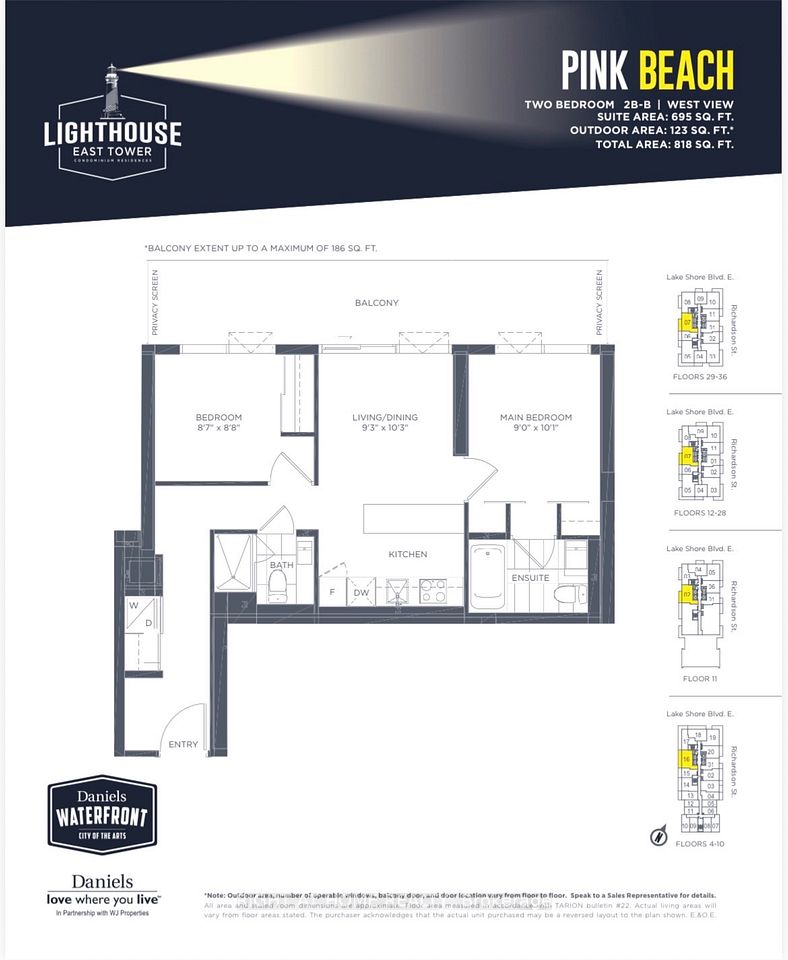20 Richardson Street 2807, Toronto, On M5a 0s6