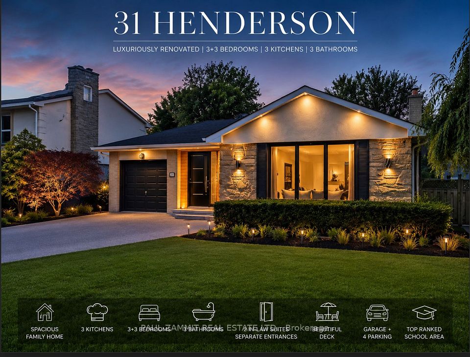 31 Henderson Avenue, Markham, On L3t 2k5
